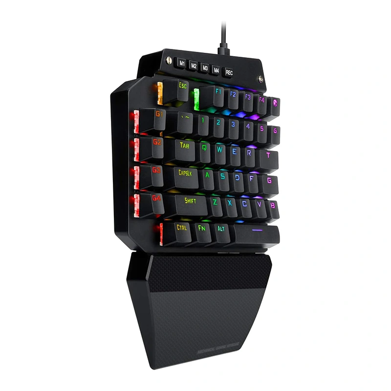 44-sleutels RGB meganiese speletjie-sleutelbord bedraad