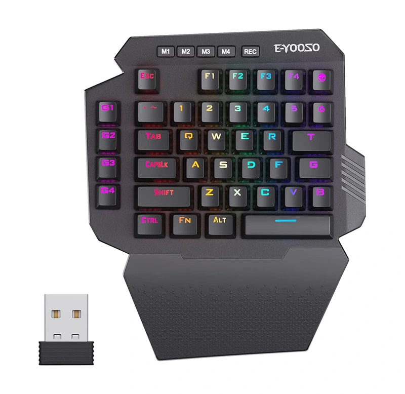 Draadlose 2.4G 44-sleutel Meganiese Speletjie-sleutelbord